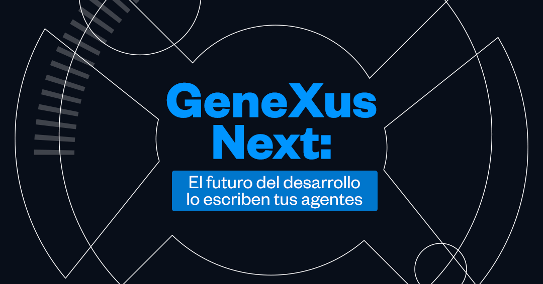 GeneXus Next es la nueva edición de GeneXus. Esta plataforma Low-Code permite modelar el desarrollo agéntico nativo para sistemas de misión crítica y generarlos automáticamente combinando inteligencia artificial generativa con inteligencia artificial simbólica.